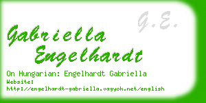 gabriella engelhardt business card